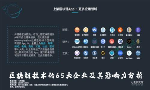 区块链技术的65大企业及其影响力分析